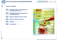 Uses of enzymes in medical laboratories