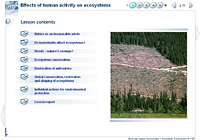 Effects of human activity on ecosystems