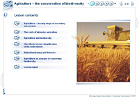 Agriculture – the conservation of biodiversity