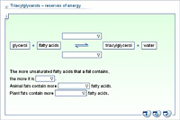 Triacylglycerols – reserves of energy