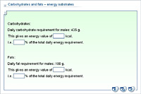 Carbohydrates and fats – energy substrates