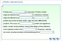 Proteins – types and sources