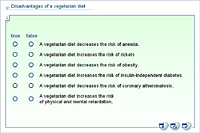 Disadvantages of a vegetarian diet