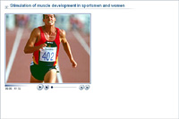 Stimulation of muscle development in sportsmen and women