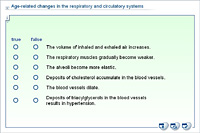 Age-related changes in the respiratory and circulatory systems