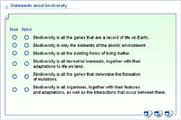 Statements about biodiversity