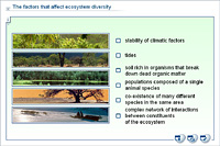 The factors that affect ecosystem diversity
