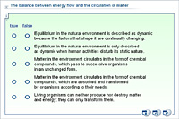 The balance between energy flow and the circulation of matter