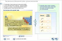 The structure of the periodic table – groups and periods