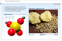 Uses of sulphuric(VI) acid