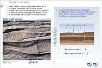The age of rock layers