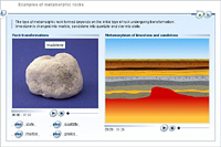 Examples of metamorphic rocks