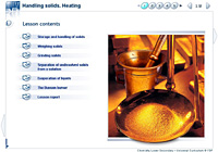 Handling solids. Heating