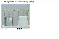 The untypical behaviour of water during freezing