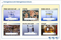 Homogeneous and heterogeneous mixtures