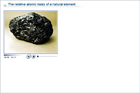 The relative atomic mass of a natural element