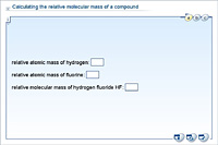 Calculating the relative molecular mass of a compound