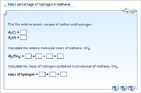 Mass percentage of hydrogen in methane