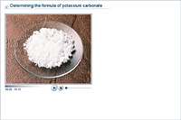 Determining the formula of potassium carbonate