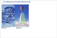 The melting points of simple molecular solids
