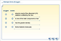 Allotropic forms of oxygen