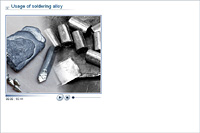 Usage of soldering alloy