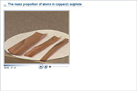 The mass proportion of atoms in copper(I) sulphide
