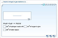 Volume changes in gas reactions (1)