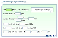 Volume changes in gas reactions (2)