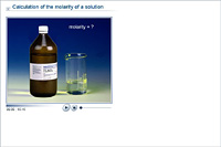 Calculation of the molarity of a solution