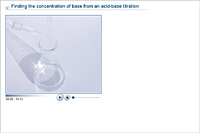 Finding the concentration of base from an acid-base titration