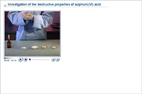 Investigation of the destructive properties of sulphuric(VI) acid