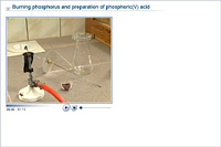 Burning phosphorus and preparation of phosphoric(V) acid