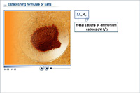 Establishing formulae of salts