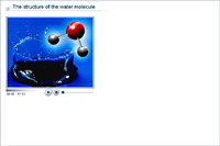 The structure of the water molecule