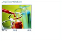 Importance of distilled water