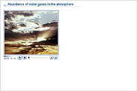 Abundance of noble gases in the atmosphere