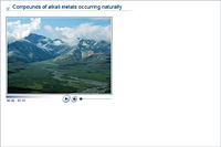 Compounds of alkali metals occurring naturally