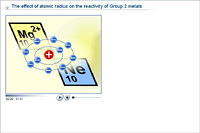 The effect of atomic radius on the reactivity of Group 2 metals