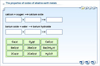 The properties of oxides of alkaline earth metals