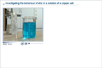 Investigating the behaviour of zinc in a solution of a copper salt