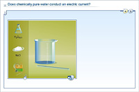 Does chemically pure water conduct an electric current?