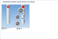 Electrolysis of molten sodium chloride: the cathode