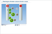 Electrolysis of molten sodium chloride: the anode