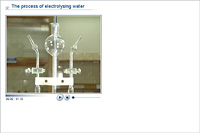 The process of electrolysing water