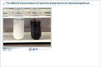 The effect of concentrations of reactants and products on chemical equilibrium