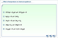 Effect of temperature on chemical equilibrium