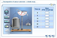 Decomposition of calcium carbonate – a kinetic study