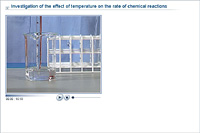 Investigation of the effect of temperature on the rate of chemical reactions