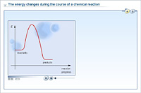 The energy changes during the course of a chemical reaction